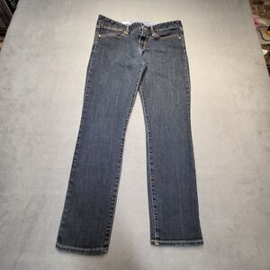 Gap 1969 Jeans Womens‎ Size 10 Blue Always Skinny Distressed Stretch Denim